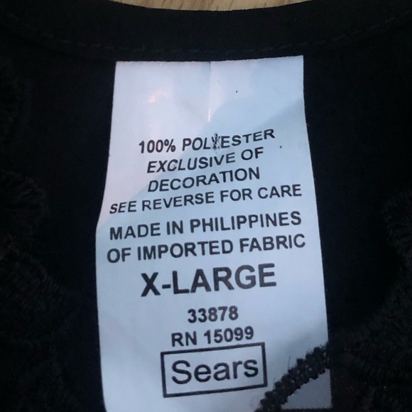 NWT Vintage Deadstock‎ Black Camisole Tank Top Black Polyester Lace Women’s XL - Picture 2 of 6